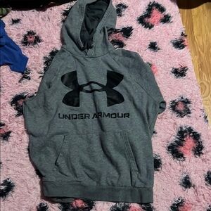 Under Armour Gray Hoodie with Black Logo
